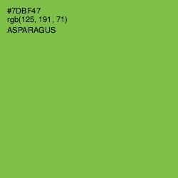 #7DBF47 - Asparagus Color Image