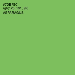 #7DBF5C - Asparagus Color Image