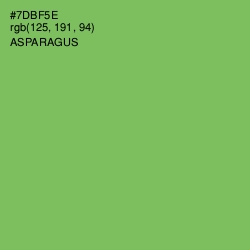 #7DBF5E - Asparagus Color Image