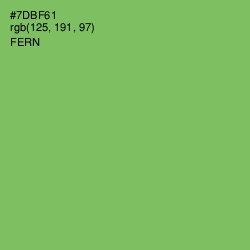 #7DBF61 - Fern Color Image