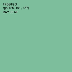 #7DBF9D - Bay Leaf Color Image