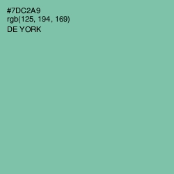 #7DC2A9 - De York Color Image