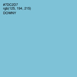 #7DC2D7 - Downy Color Image