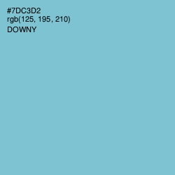 #7DC3D2 - Downy Color Image