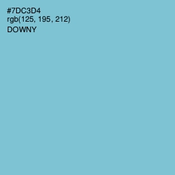 #7DC3D4 - Downy Color Image
