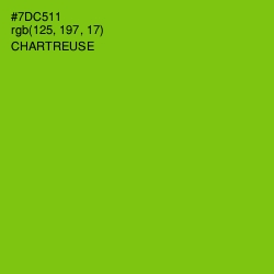 #7DC511 - Chartreuse Color Image