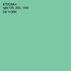 #7DC8A4 - De York Color Image