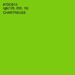 #7DCB10 - Chartreuse Color Image