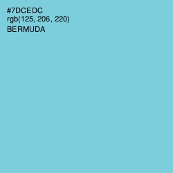 #7DCEDC - Bermuda Color Image