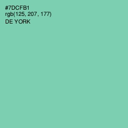#7DCFB1 - De York Color Image