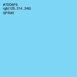 #7DD6F6 - Spray Color Image