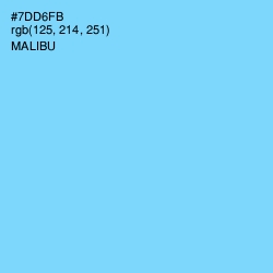 #7DD6FB - Malibu Color Image