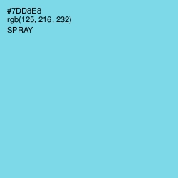 #7DD8E8 - Spray Color Image