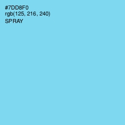 #7DD8F0 - Spray Color Image