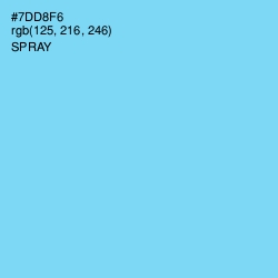 #7DD8F6 - Spray Color Image