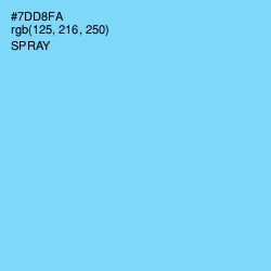 #7DD8FA - Spray Color Image