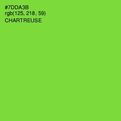 #7DDA3B - Chartreuse Color Image