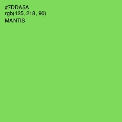 #7DDA5A - Mantis Color Image
