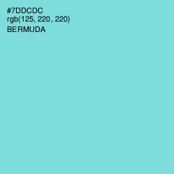 #7DDCDC - Bermuda Color Image