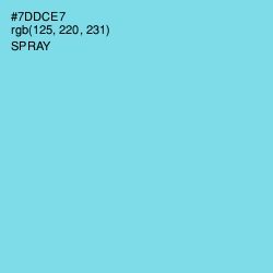 #7DDCE7 - Spray Color Image