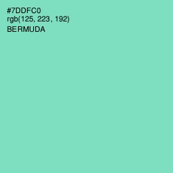 #7DDFC0 - Bermuda Color Image