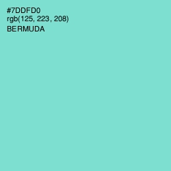 #7DDFD0 - Bermuda Color Image