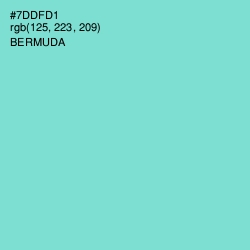 #7DDFD1 - Bermuda Color Image