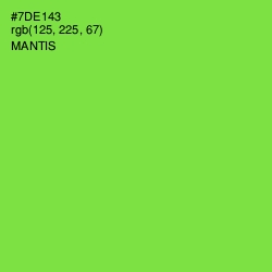 #7DE143 - Mantis Color Image