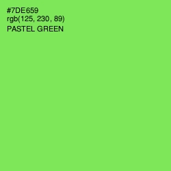 #7DE659 - Pastel Green Color Image