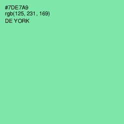#7DE7A9 - De York Color Image