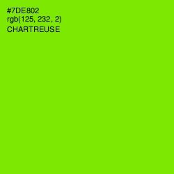 #7DE802 - Chartreuse Color Image