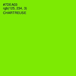 #7DEA03 - Chartreuse Color Image