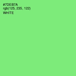 #7DEB7A - Screamin' Green Color Image