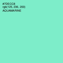#7DECC8 - Aquamarine Color Image