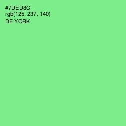 #7DED8C - De York Color Image