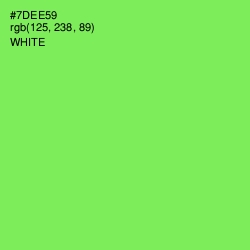 #7DEE59 - Screamin' Green Color Image