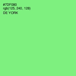 #7DF080 - De York Color Image