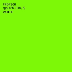 #7DF806 - Chartreuse Color Image