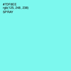 #7DF8EE - Spray Color Image