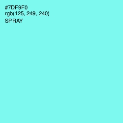 #7DF9F0 - Spray Color Image