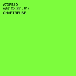 #7DFB3D - Chartreuse Color Image