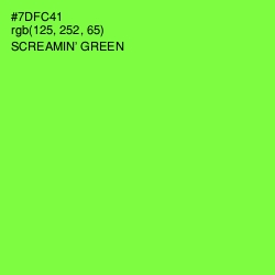 #7DFC41 - Screamin' Green Color Image