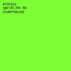 #7DFE32 - Chartreuse Color Image