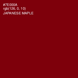#7E000A - Japanese Maple Color Image