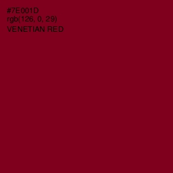 #7E001D - Venetian Red Color Image