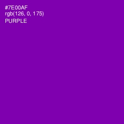 #7E00AF - Purple Color Image