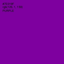 #7E019F - Purple Color Image