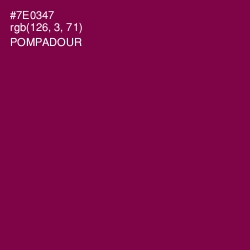 #7E0347 - Pompadour Color Image