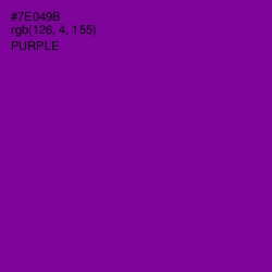#7E049B - Purple Color Image