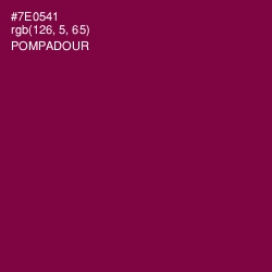 #7E0541 - Pompadour Color Image